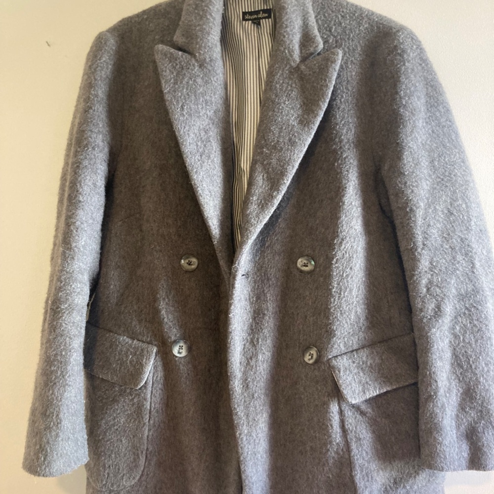 Steven Alan Grey Wool Coat